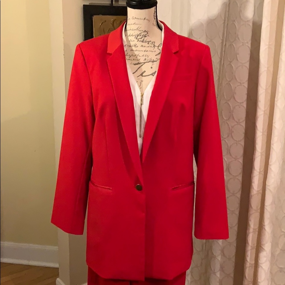 COPY - Red Calvin Klein blazer - LOOKS BRAND NEW